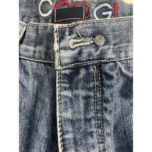 Coogi Jeans wide leg Mens W36 L45 Denim  Embroidered Logo skater grunge NO SNAP‎